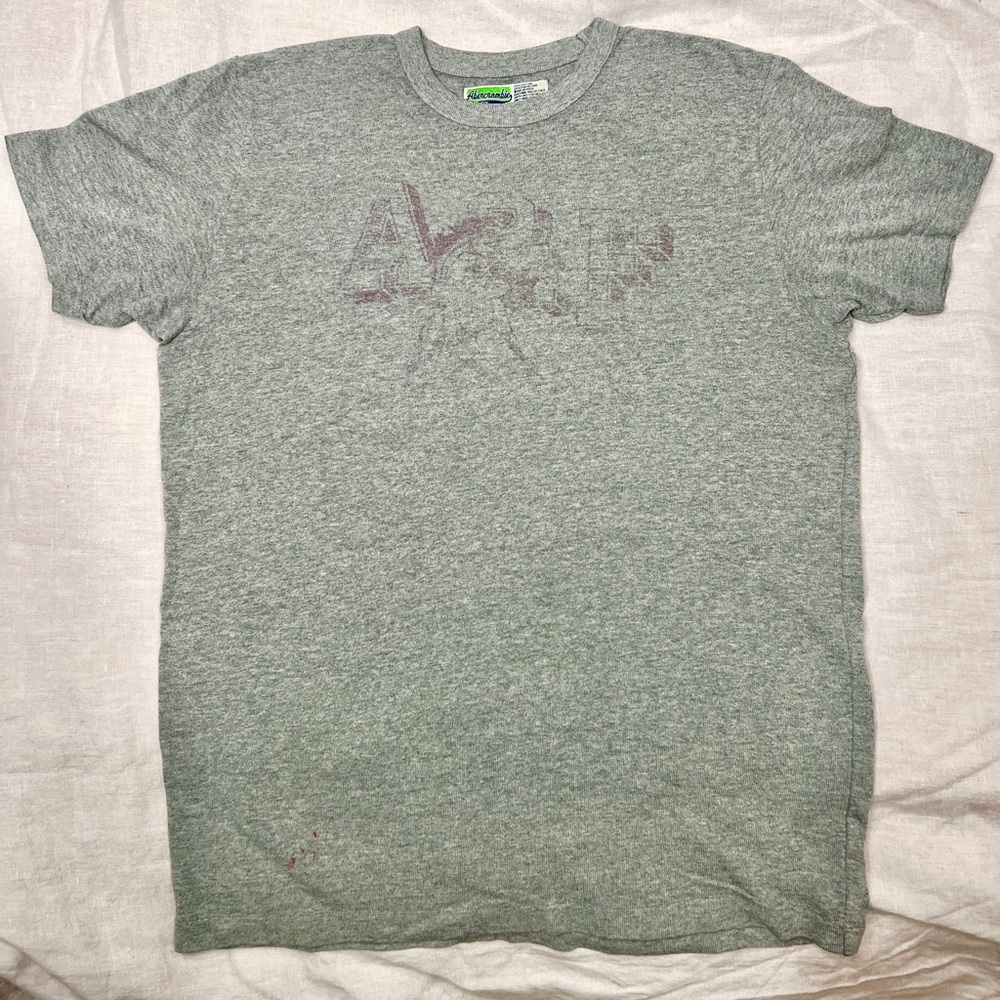 Vintage 1990s Abercrombie and Fitch T-Shirt Size Large Pre Distressed A&F RARE!
